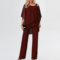 Lena | 2-teiliger Set mit Bauchbedeckung – Rot