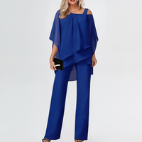 Lena | 2-teiliger Set mit Bauchbedeckung – Blau