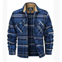 Herren Langarm Hemd | Kariert – Marine