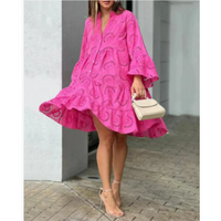 Ember | Damen Fließendes Sommerkleid – Rosa 2