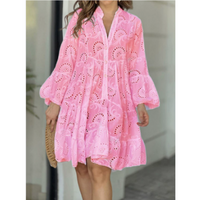 Ember | Damen Fließendes Sommerkleid – Rosa 1