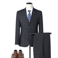 Zweiteiliger Formeller Hochzeitsgastanzug Für Herren | Trendy – Schwarz