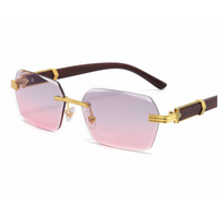 Stylische Verlaufsgläsern Sonnenbrille für Herren – Lila