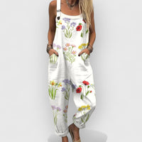 Belinda | Vintage Floral Jumpsuit für Frauen – Mehrfarbig