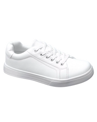 Lässige Lederschuhe – Weiß