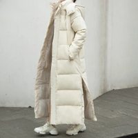 Cody | Langer Gepolsterter Winterparka für Damen – Beige