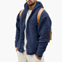 Warm Hoodie Jacke für Herren – Marine