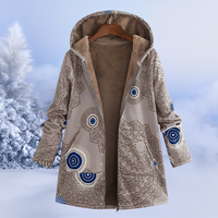 Jasmin - Trendige, warme Kapuzenjacke – Khaki