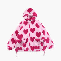 Sandra | Gemütliche warme Herzformjacke – Rosa