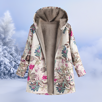 Jasmin - Trendige, warme Kapuzenjacke – Rosa