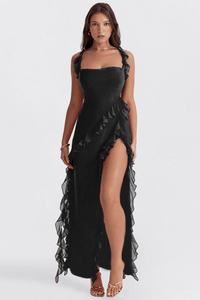 AGATHE | LUXE ABENDKLEID – Schwarz