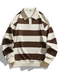 Sven | Lässiger Polo-Pullover – Braun