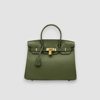Bergener | Luxus Lederhandtasche – Grün