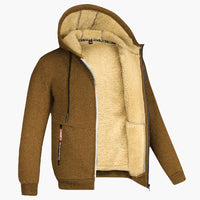 Kapuzen Winterjacke für Herren – Braun