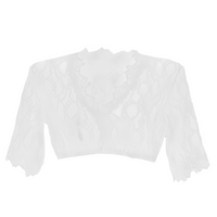 Bonnie - Dirndlbluse im modernen Look – Weiß