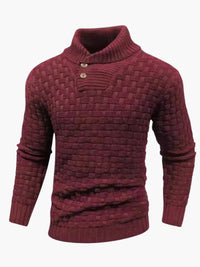 André | Pullover gestrickt – Burgunderrot