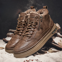 Bryson | Winterstiefel aus Leder – Braun