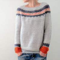 Poira | Gemütlicher Bootskragen-Pullover – Grau