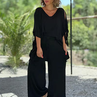 Ava |  Elegantes Set – Schwarz