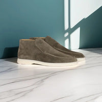 Herren Loafer | Schlanke Form mit niedrigem Einstieg – Olivgrün