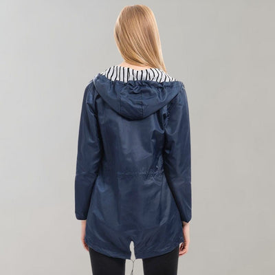 Wasserdichte Regenjacke für Damen | Kapunze