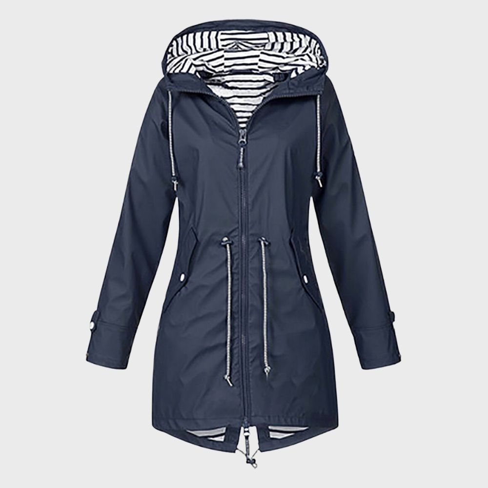 Wasserdichte Regenjacke für Damen | Kapunze