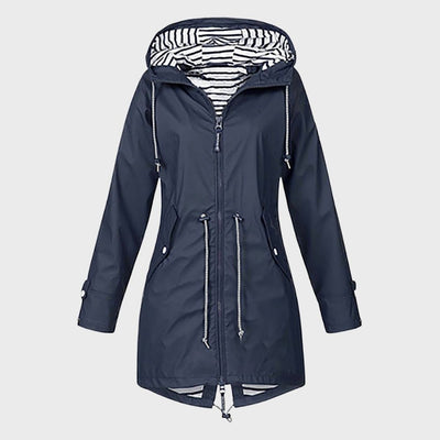 Wasserdichte Regenjacke für Damen | Kapunze