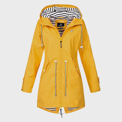 Wasserdichte Regenjacke für Damen | Kapunze