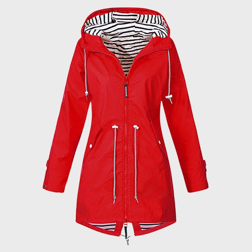 Wasserdichte Regenjacke für Damen | Kapunze
