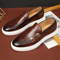 Elegante Herren-Lederschuhe für Business und Freizeit – Braun