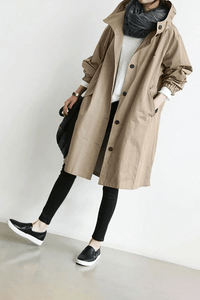 Wasserdichte Damen Windjacke mit Kapuze | Leicht & Atmungsaktiv – Khaki