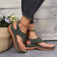 Marta | Bequeme Sandalen – Grün