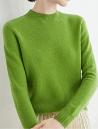 Damen Luxus Kaschmirpullover | Weich & Elegant – Grün