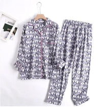 Bequemes Damen Pyjama-Set mit lebendigen Mustern | Zweiteiler – Schwarz und Weiß