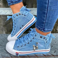 Damen Komfort-Schuh mit weicher Einlegesohle – Hellblau