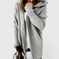 Jodie - Bequeme Strickjacke – Grau