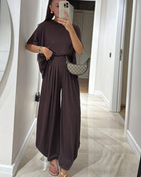 Valeria | Zweiteiliges Set – Braun