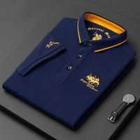 Brant - Kurzarm-Poloshirt – Blau
