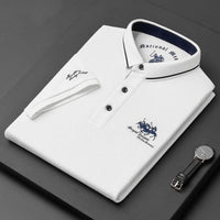 Brant - Kurzarm-Poloshirt – Weiß