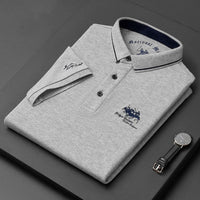 Brant - Kurzarm-Poloshirt – Grau