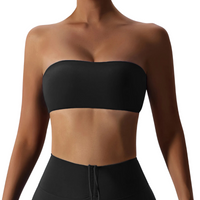 Valtix | Atmungsaktives Bustier für Damen Yoga Sommer – Schwarz