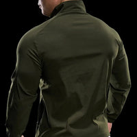 Exero | Bequemer Zip Hoodie für Herren Herbst Outdoor – Grün