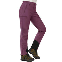 Valtrix | Wasserdichte Softshell-Hosen für Damen Winter – Purpurrot