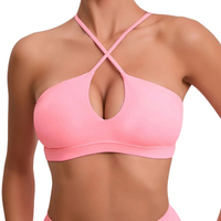 Valtrox | Atmungsaktives Sporttop Damen mit Integriertem BH – Rosa