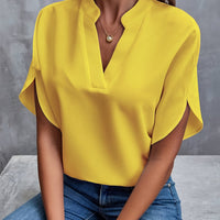 UDILIA - LEICHTE UND ELEGANTE BLUSE – Gelb