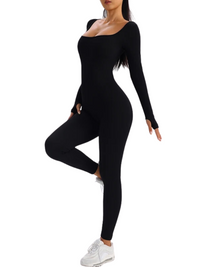 Lexoria | Eleganter Jumpsuit Damen mit Figurformung Sommer – Schwarz
