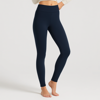 Veronica | Warme Fleece-Leggings mit hoher Taille – Marine