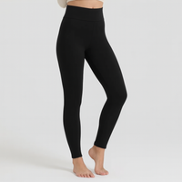 Veronica | Warme Fleece-Leggings mit hoher Taille – Schwarz