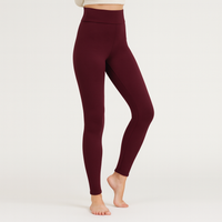 Veronica | Warme Fleece-Leggings mit hoher Taille – Rot