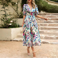 Ysabel - Elegantes Sommerkleid – Mehrfarbig